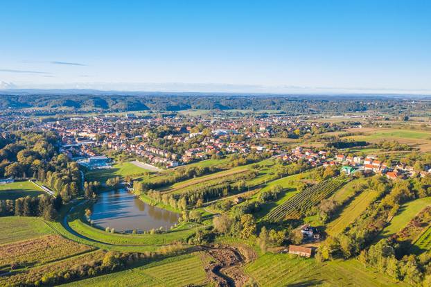 Panoramic,Drone,View,Of,Town,Of,Daruvar,,Slavonia,,Croatia