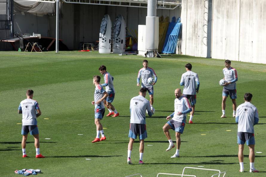 Rijeka: Trening hrvatske nogometne reprezentacije na Rujevici