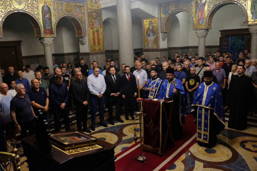 Memorial service for the late Bosnian Serb general Ratko Mladic in Banja Luka