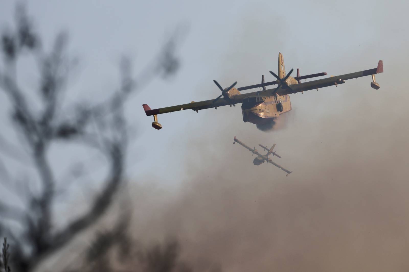 Wildfire erupts north of Athens