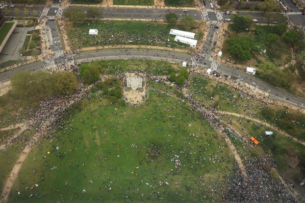 Anti-Trump 'Hands Off!' protest, in Washington