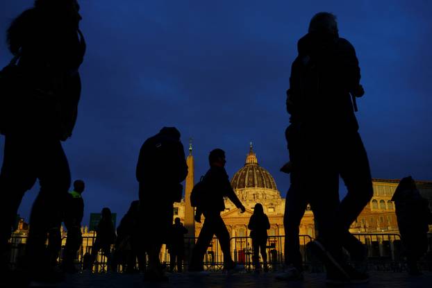 Pope Francis lies in state in St. Peter's Basilica at the Vatican