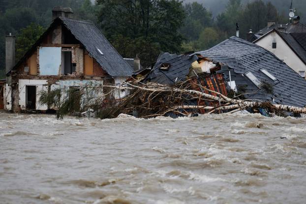 Aftermath of flooding in Czech Republic