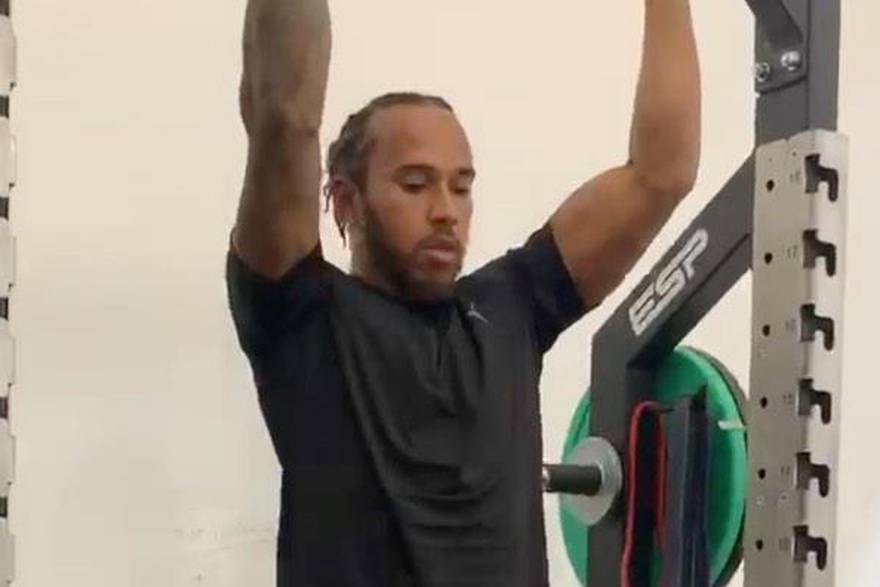 Lewis Hamilton vježba