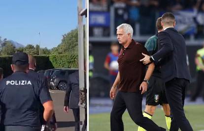 VIDEO Allegrija čuvala policija, Mourinho htio okršaj sa sucem