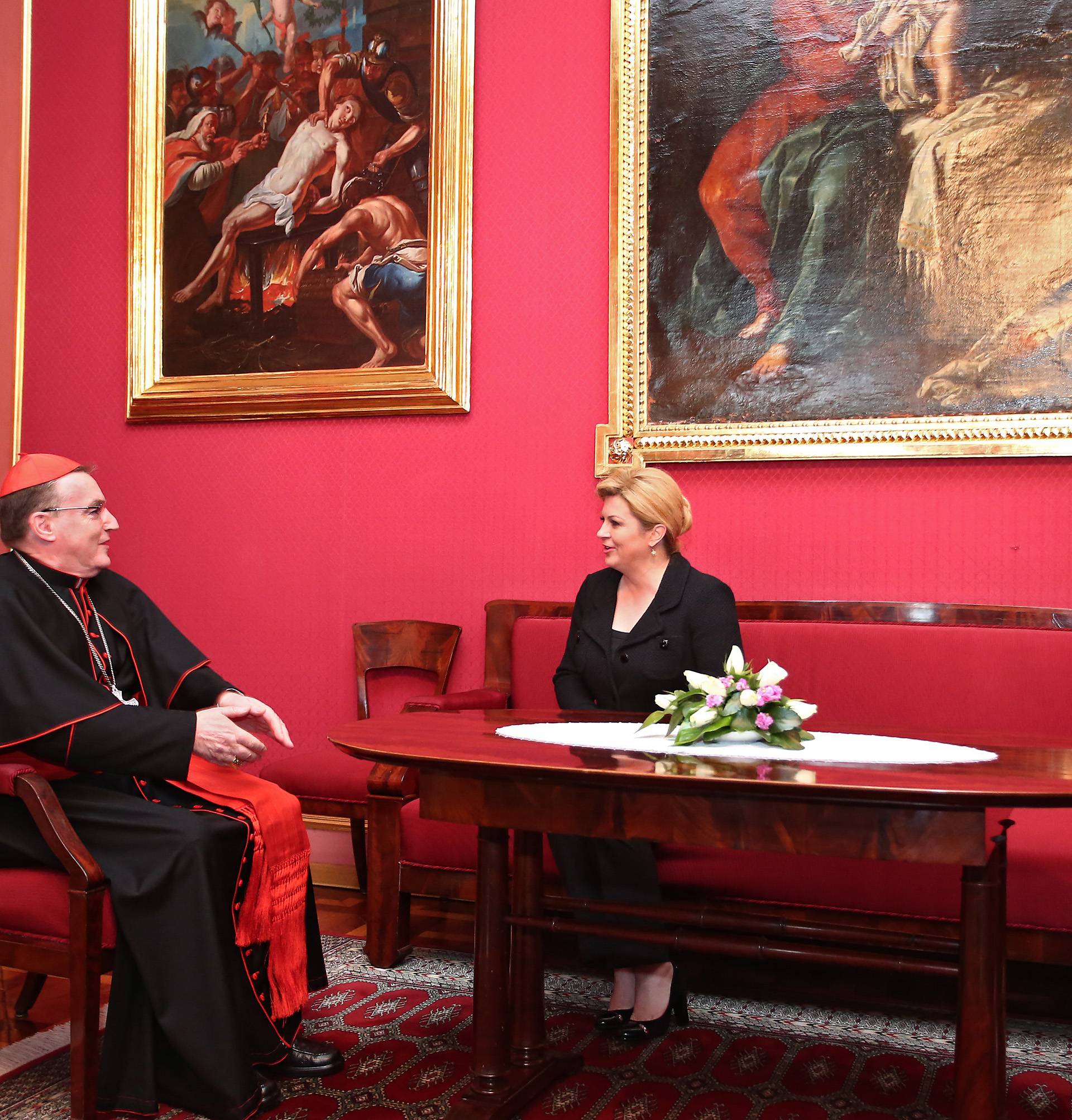 Grabar Kitarović se sastala s nadbiskupom Bozanićem