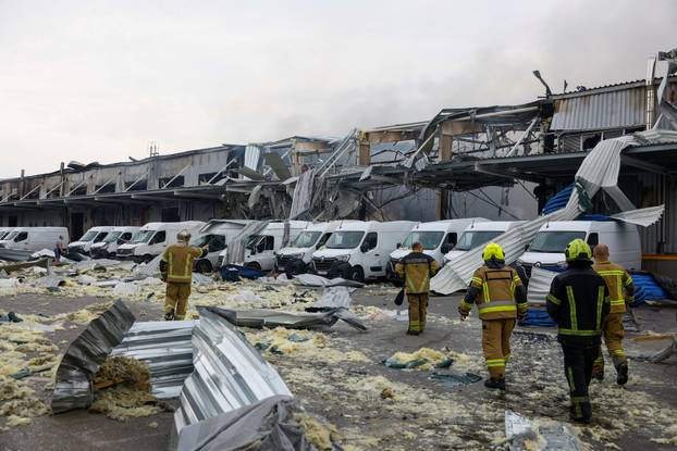 Aftermath of a Russian missile attack in Kyiv