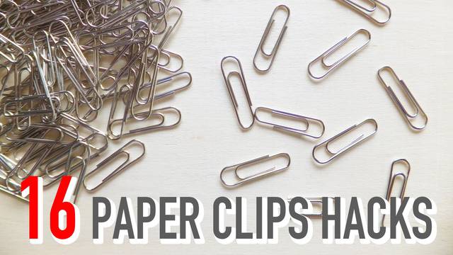 Spajalice za papir: 16 trikova kao ih koristiti za druge stvari