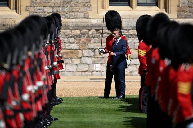 French President Macron visits Britain