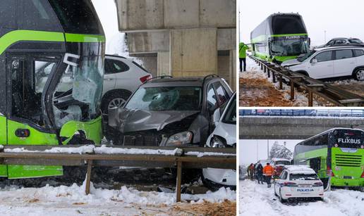 Smrskani bus i pet automobila u lančanom sudaru. Pogledajte fotografije nesreće kod Gospića