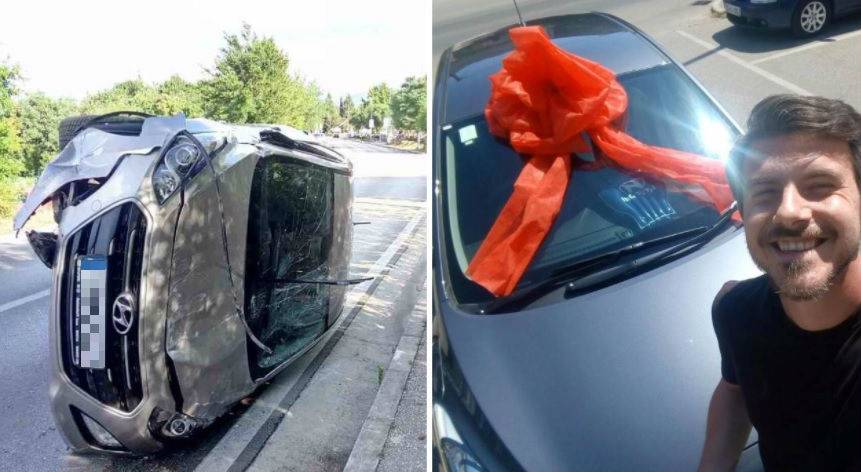 'Hvala vam, ljudi': Slupao auto u nesreći, kolege mu kupili novi