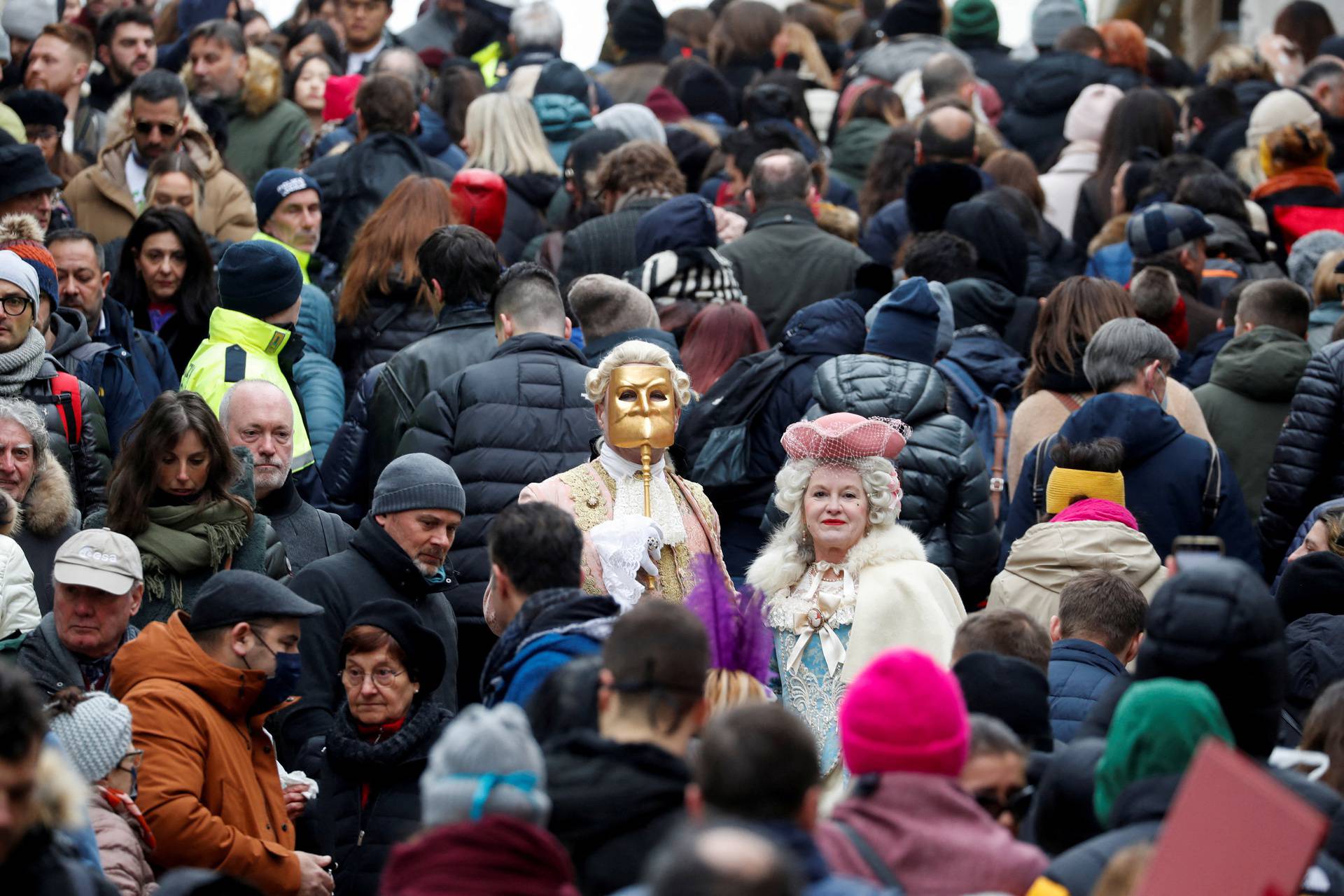 Annual Venice carnival, in Venice