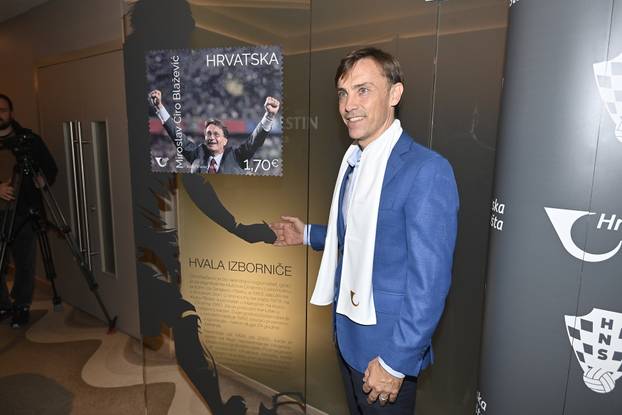 Zagreb: Predstavljanje poštanske marke "Miroslav Ćiro Blažević"
