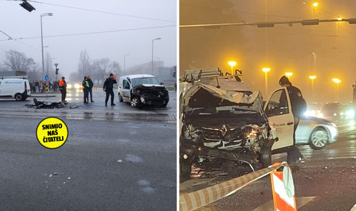 FOTO Pogledajte kaos kod Vjesnika nakon te&scaron;kog sudara