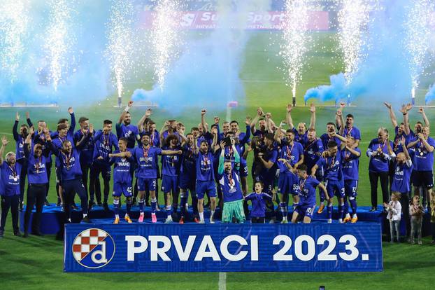 Zagreb: Dinamo je uvjerljivom pobjedom protiv Gorice proslavio naslov prvaka