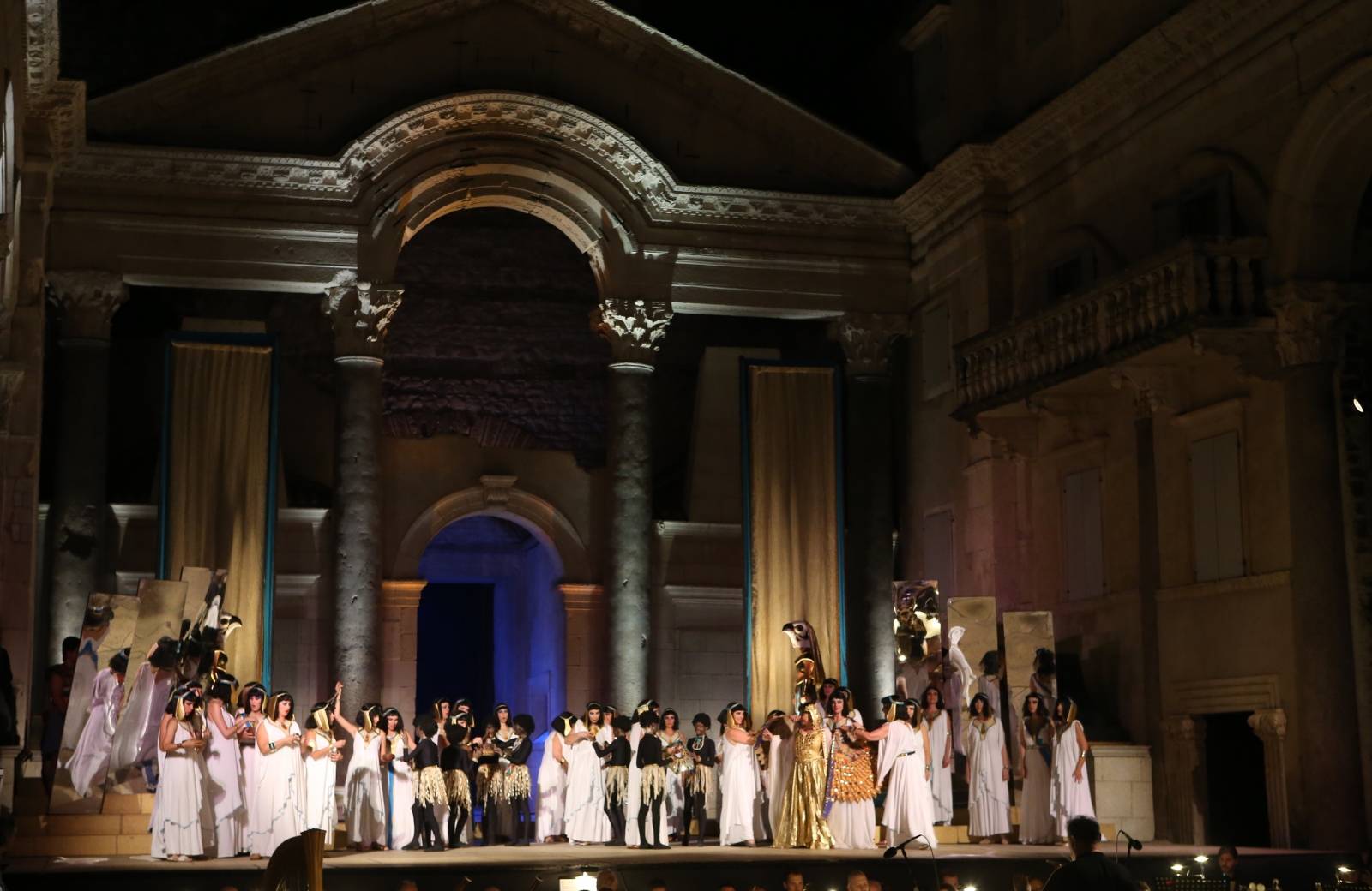 Split: Opera Aida Giuseppe Verdija izvedena na Peristilu