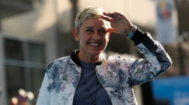 Cast member DeGeneres poses at the premiere of "Finding Dory" at El Capitan theatre in Hollywood