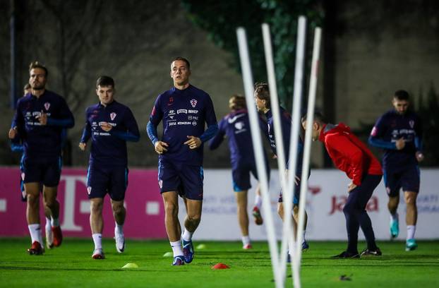 Zagreb: Trening nogometne reprezentacije na terenu Hitrec Kacijan