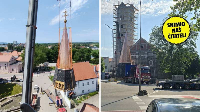 VIDEO Obnavlja se katedrala u Sisku, postavili su i kupolu: 'Sada će izgledati još ljepše'