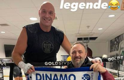 Boksački prvak Tyson Fury pozirao s Dinamovim šalom