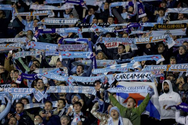 Zagreb: Navijači na utakmici GNK Dinamo - Celta Vigo