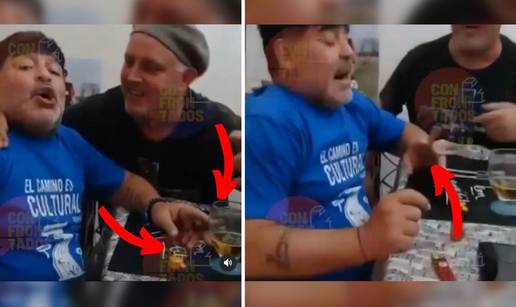 VIDEO: Diego Maradona prije operacije pio i pušio na zabavi?!