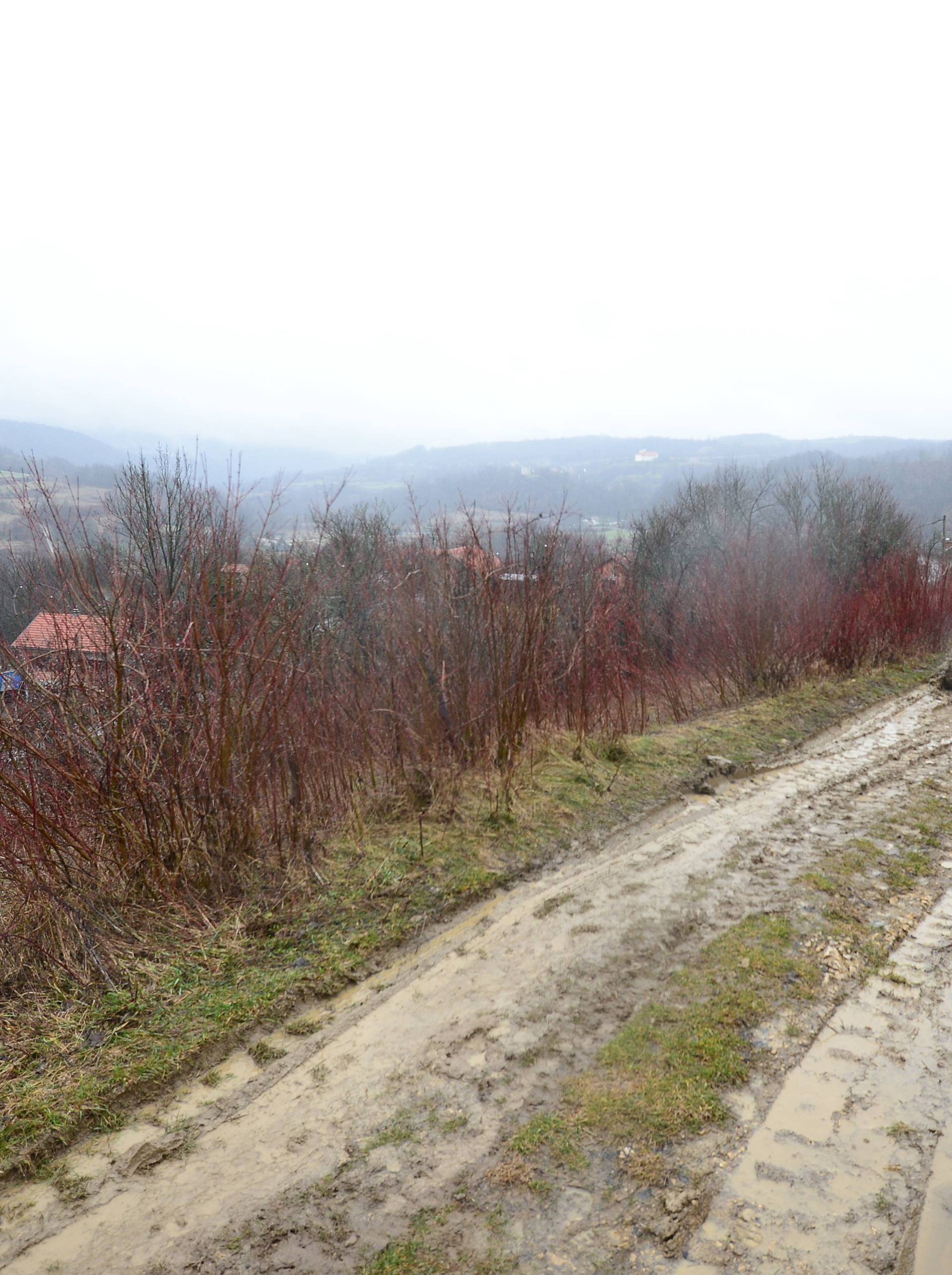 Zemlja je zatrpala traktor kraj Požege, vozač se jedva spasio