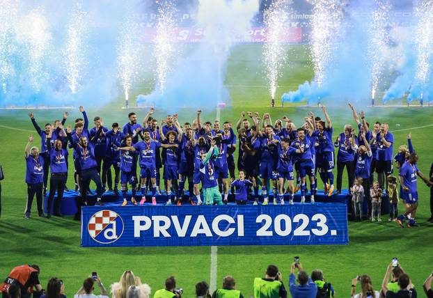 Zagreb: Dinamo je uvjerljivom pobjedom protiv Gorice proslavio naslov prvaka