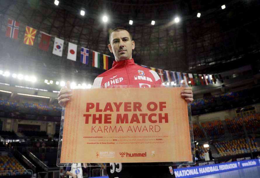 2021 IHF Handball World Championship - Main Round Group 2 - Croatia v Bahrain