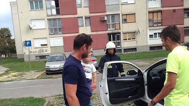 Drama u Osijeku: Vatrogasci iz zaključanog auta izvlačili dijete