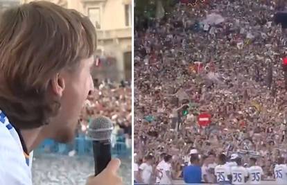 Kada hrvatski maestro uzme mikrofon: Modrić zapjevao pred tisućama. Nastala je ludnica