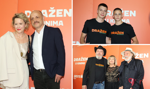 FOTO Premijera filma 'Dražen' u Šibeniku: Stigli Rade Šerbedžija i Mile Kekin sa suprugom...