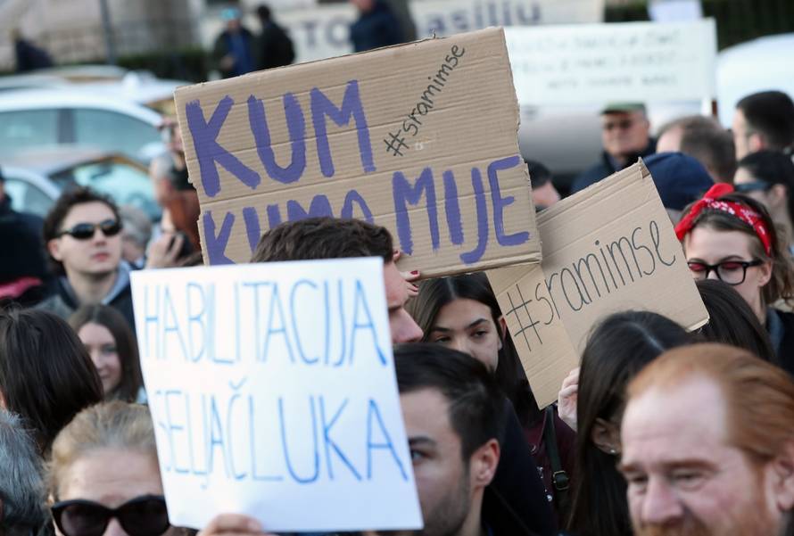 Zagreb: Organiziran prosvjed protiv dodjele poÄasnog doktorata Milanu BandiÄu