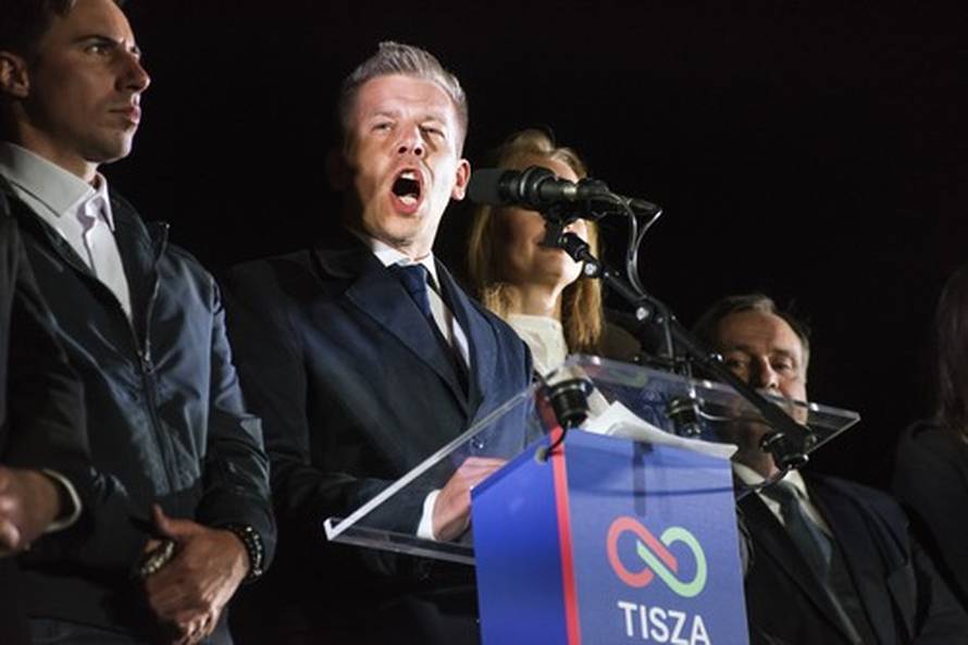 Peter Magyar's Tisza Party Election Night In Budapest - 12 Apr 2026