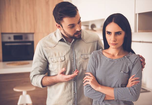 Couple having a quarrel