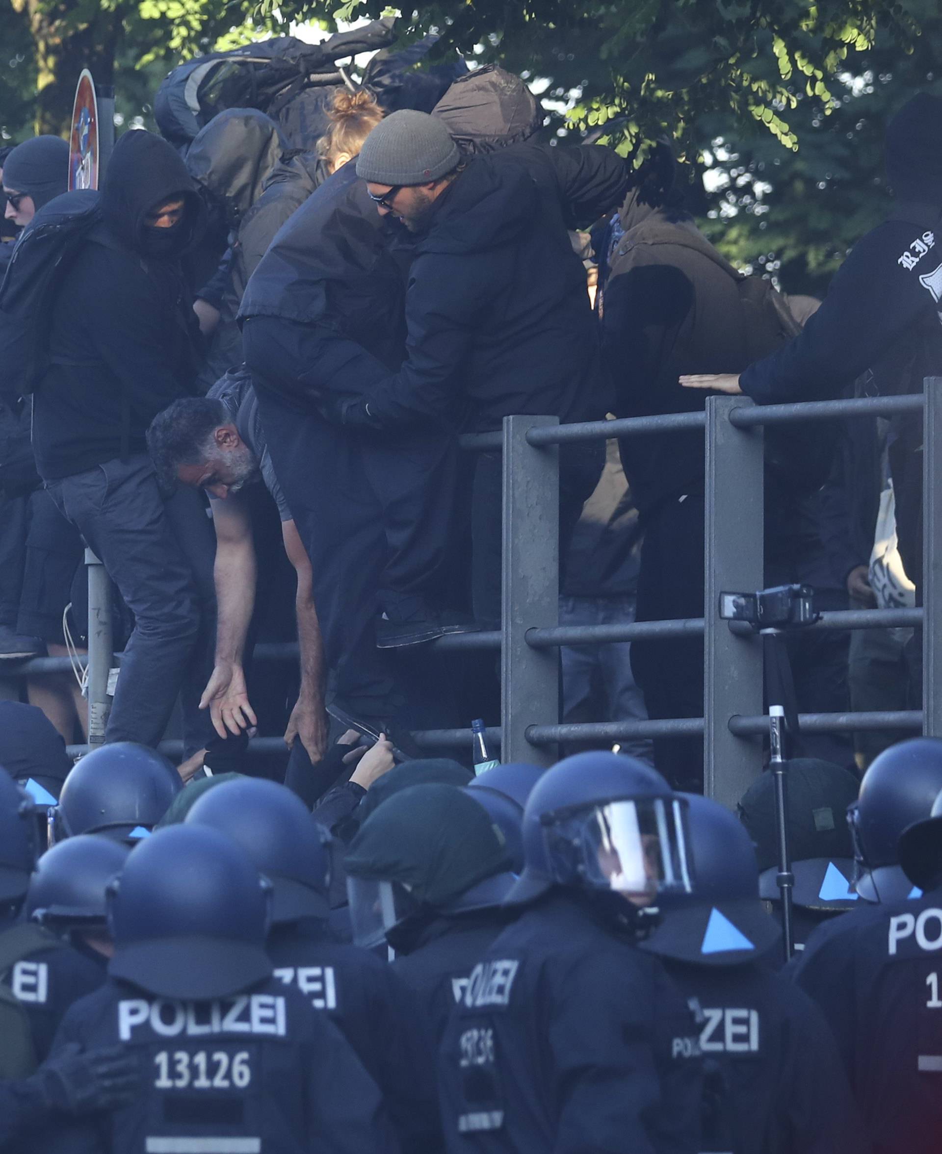 Anti G20-protests in Hamburg