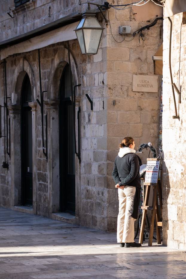 Sunčano i hladno vrijeme u Dubrovniku