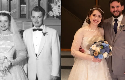 Udala se u bakinoj vjenčanici iz 1956., a izgledala je 'kao nova'