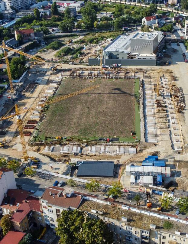 Stadion iz zraka: Pogledajte kako napreduju radovi u Kranjčevićevoj