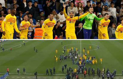Kaos u Kataloniji! Igrači Barce slavili naslov na terenu rivala pa bježali zbog naleta huligana