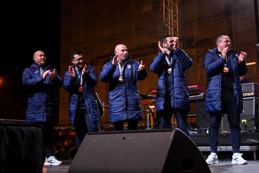 Zagreb: Svečani doček rukometnih reprezentativaca nakon osvojene bronce na Europskom prvenstvu