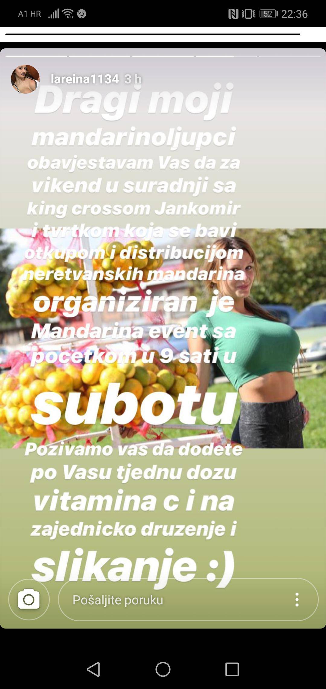 Povratak Kristine mandarine: 'Dođite svi na dozu vitamina C'