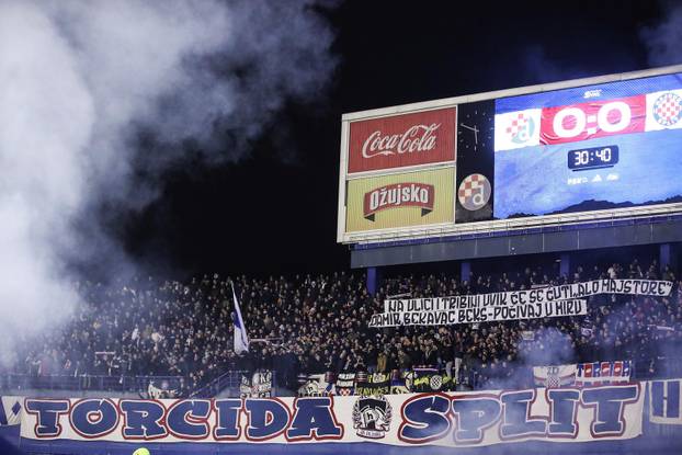 Zagreb: Torcida na utakmici Dinamo - Hajduk