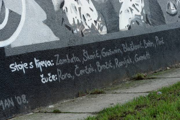 Zagreb: Grafit Dinamove postave iz 1967. godine na zgradi na Peš?enici