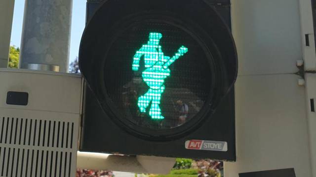 Elvis traffic light in Bad Nauheim