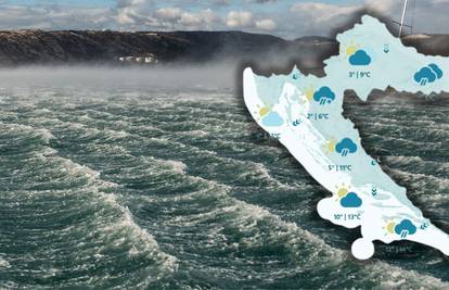 Cijela obala Hrvatske je pod upozorenjima, za jednu regiju na snazi crveni meteoalarm!