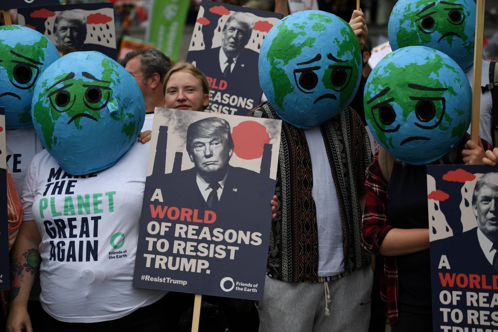 Protest against U.S. President Donald Trump in London