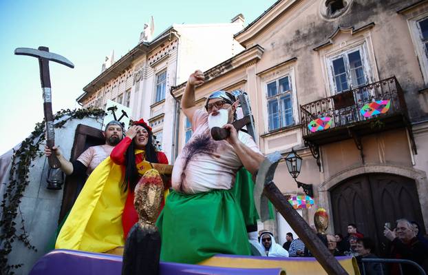 Samobor: Povorka mjesnih odbora i alegorijskih kola na Fašniku