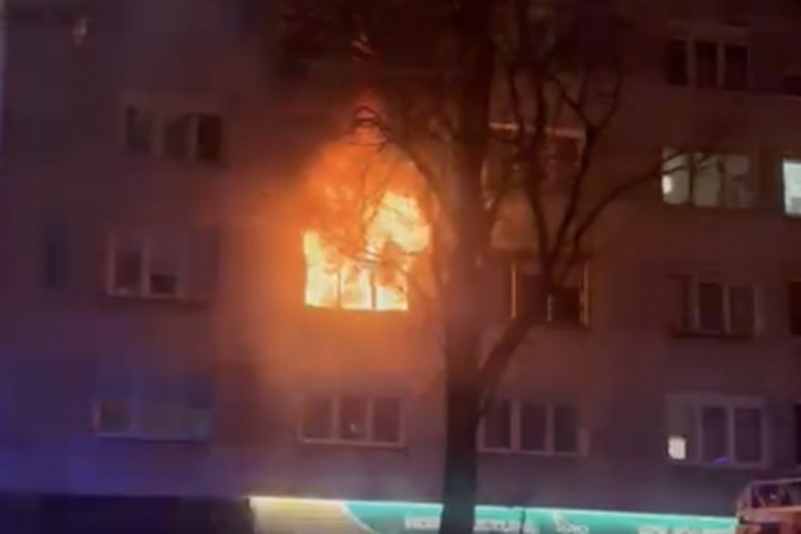 Zagreb: Požar u stanu