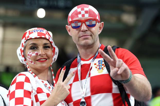 KATAR 2022 - Navijači na stadionu uoči početka utakmice između Hrvatske i Japana